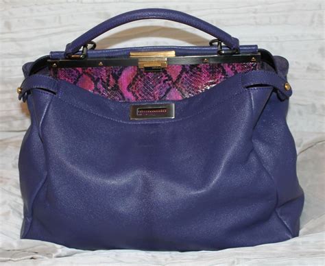 borsa fendi con pietra viola|Borse .